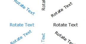How to rotate multiple texts at once to readable orientation